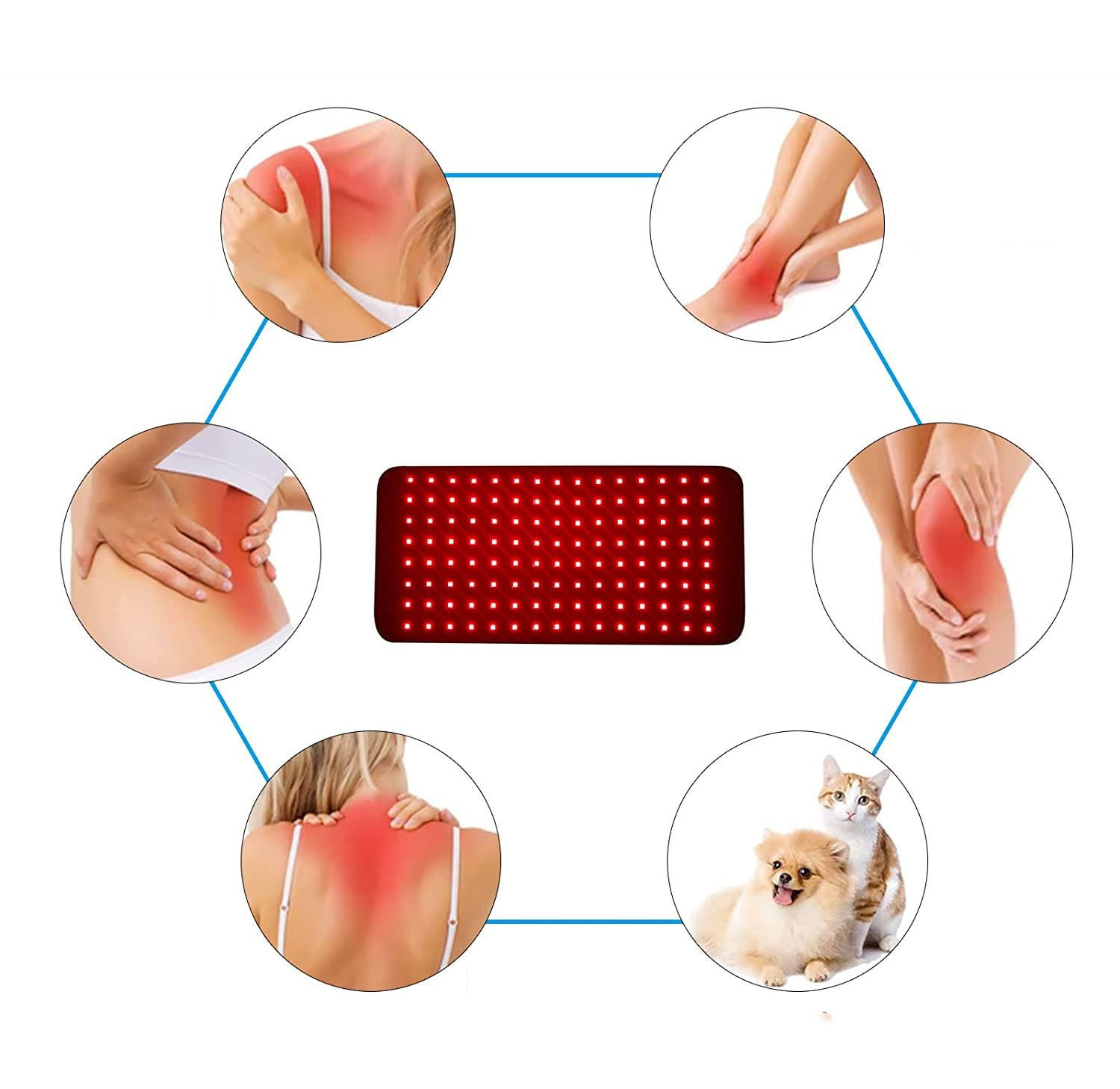 Fascia per terapia a luce rossa - Dispositivo LED a doppio spettro