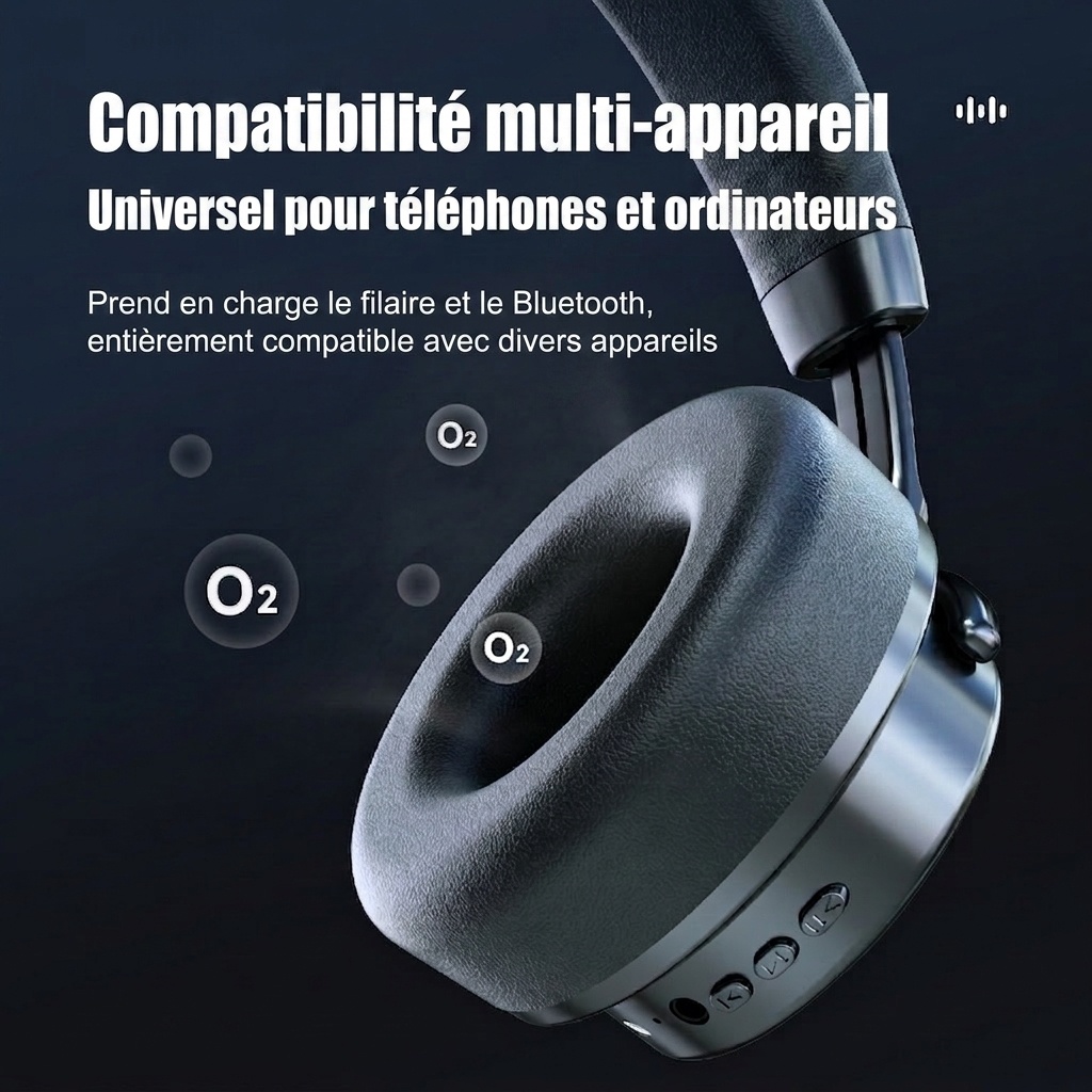 Casque sans fil à réduction de bruit - Bluetooth 6.0