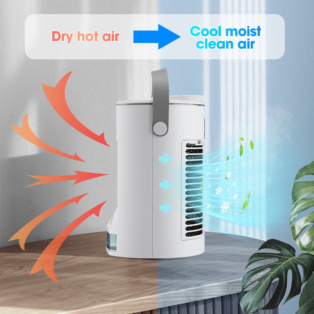 Tragbarer Mini-Tischventilator – USB-betriebener persönlicher Luftkühler