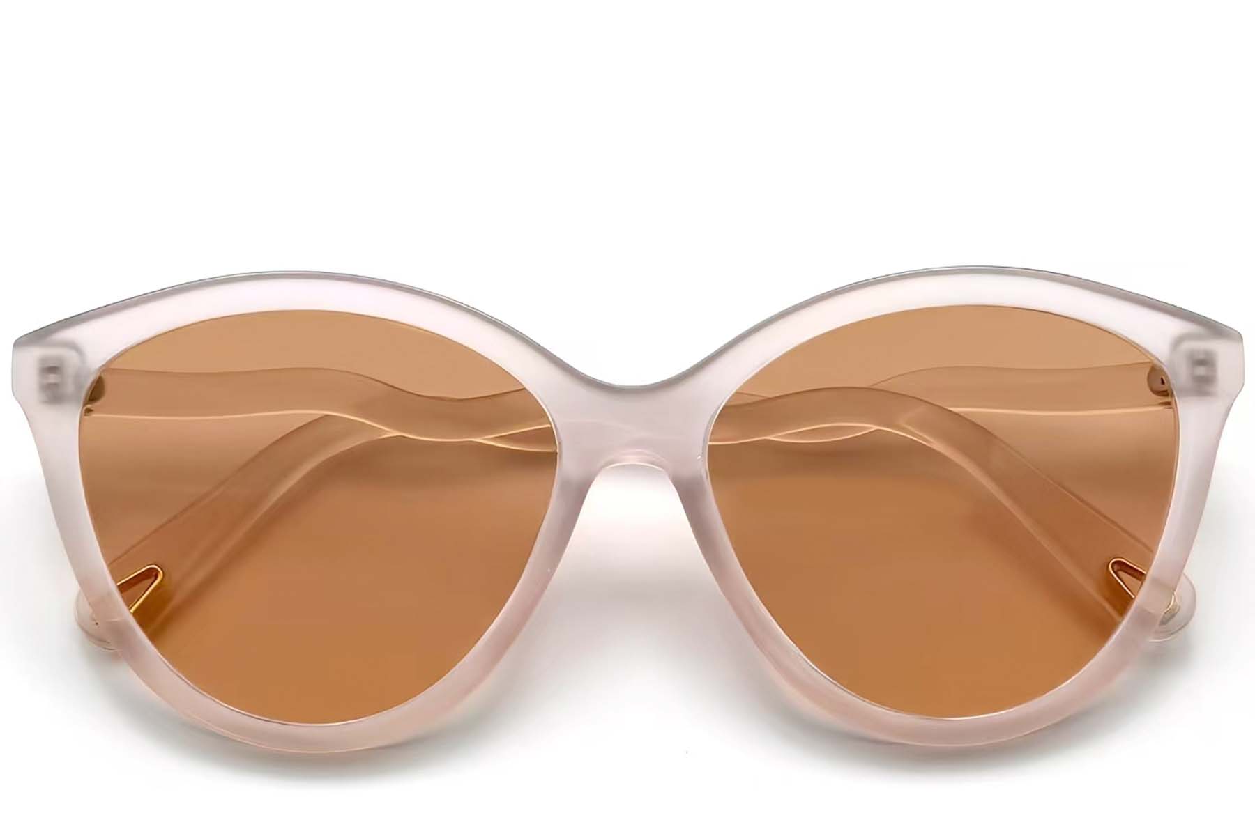 BS0406-0680_Pink_Oval_TR90_Sunglasses_front