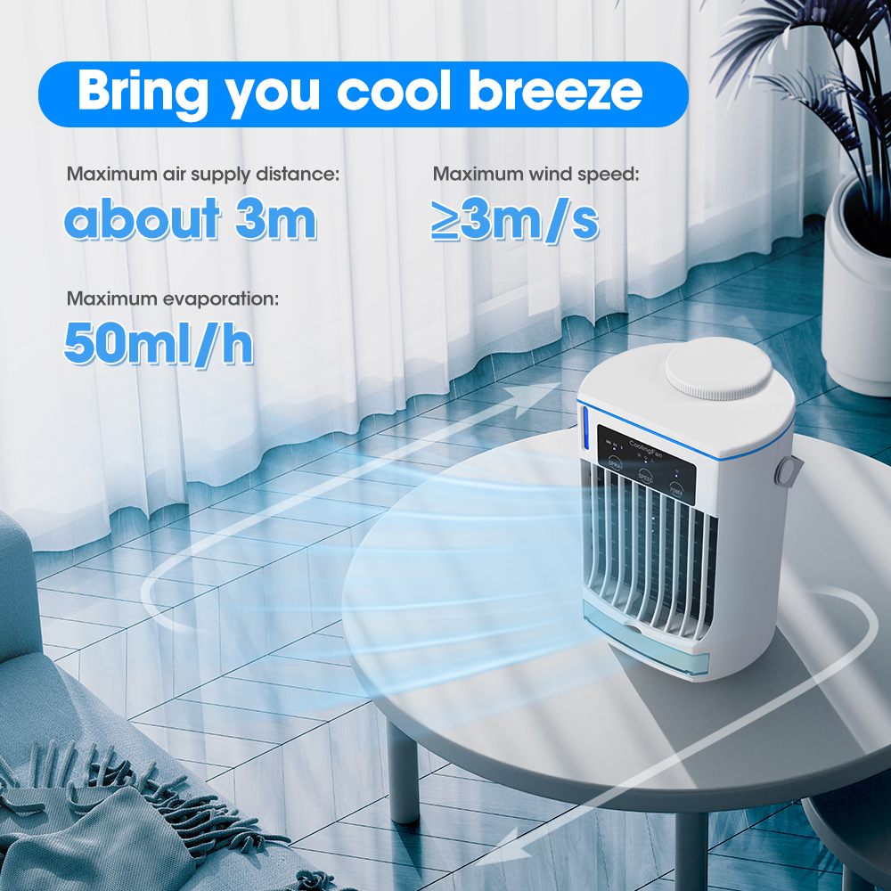 Tragbarer Mini-Tischventilator – USB-betriebener persönlicher Luftkühler