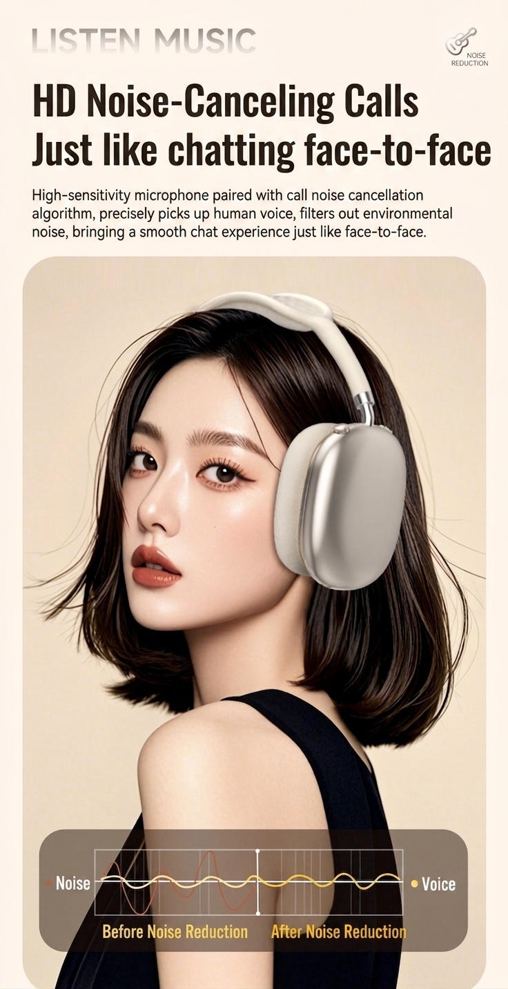 STN-01 Wireless Bluetooth Headphones with ANC & Hi-Fi Audio