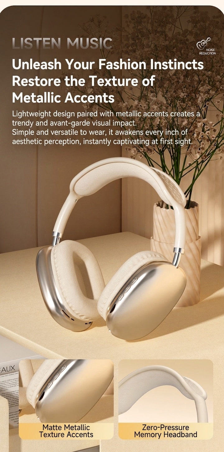 STN-01 Wireless ANC Headphones - Bluetooth 5.4 Hi-Fi Sound