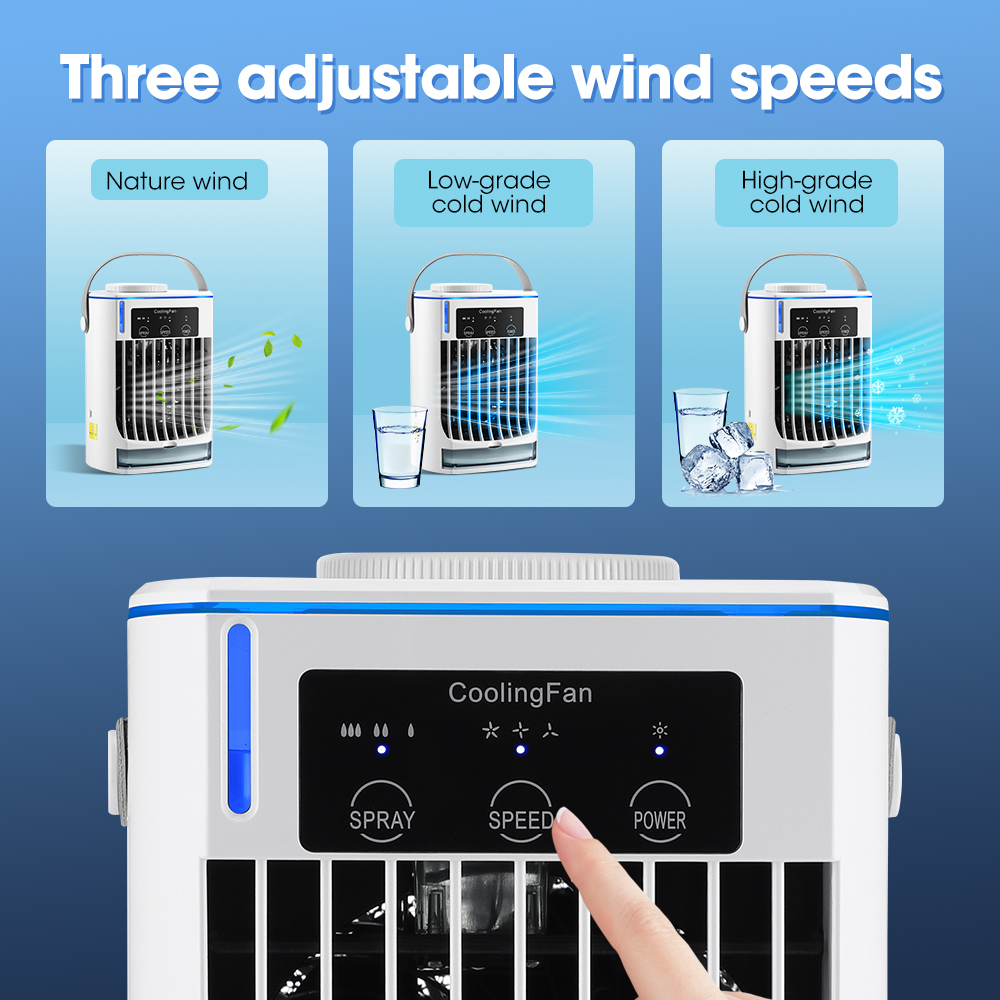 Tragbarer Mini-Tischventilator – USB-betriebener persönlicher Luftkühler