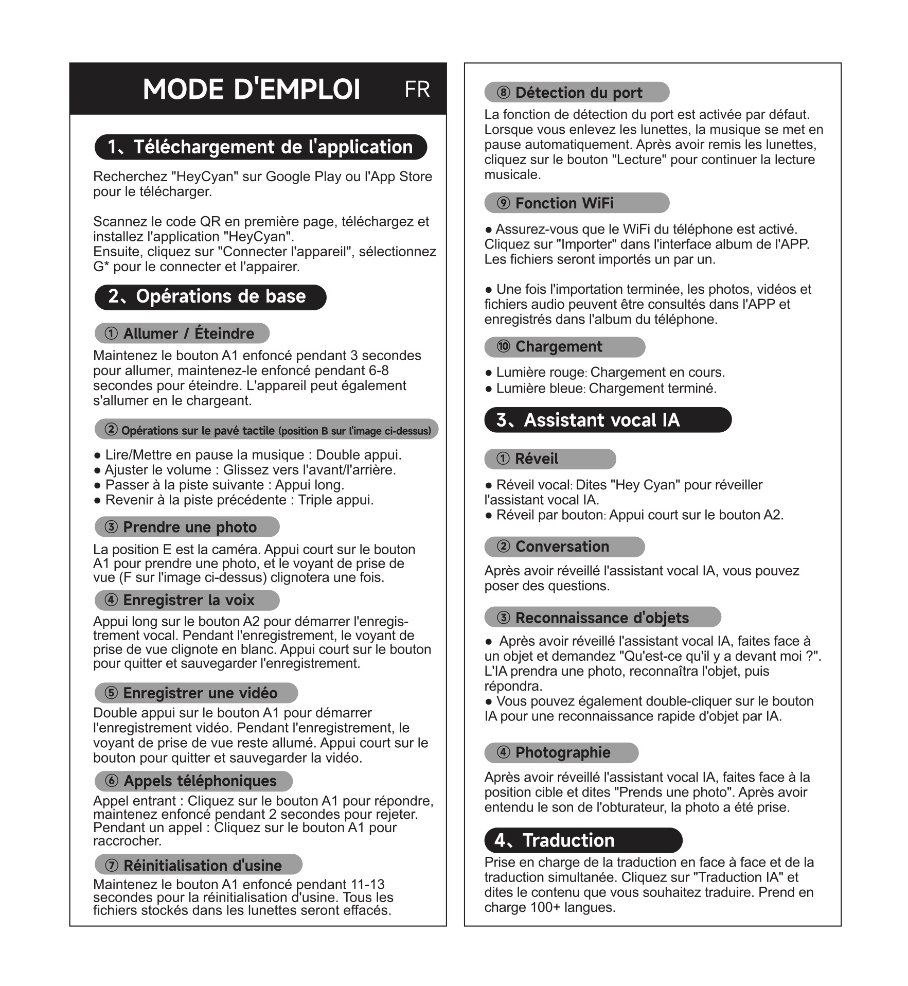 0705-smart-ai-glasses-manual-fr