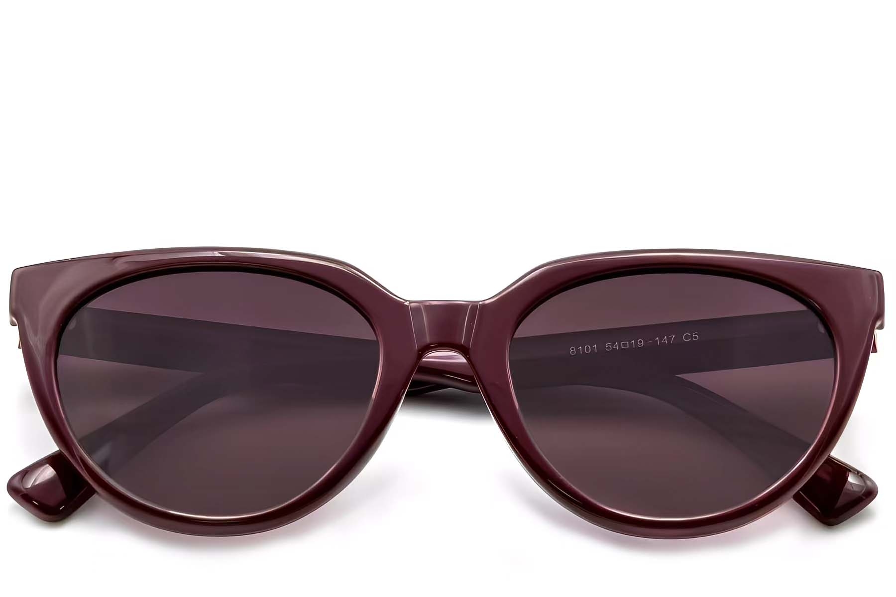 BS0824-0039_Red_Oval_TR90_Sunglasses_front