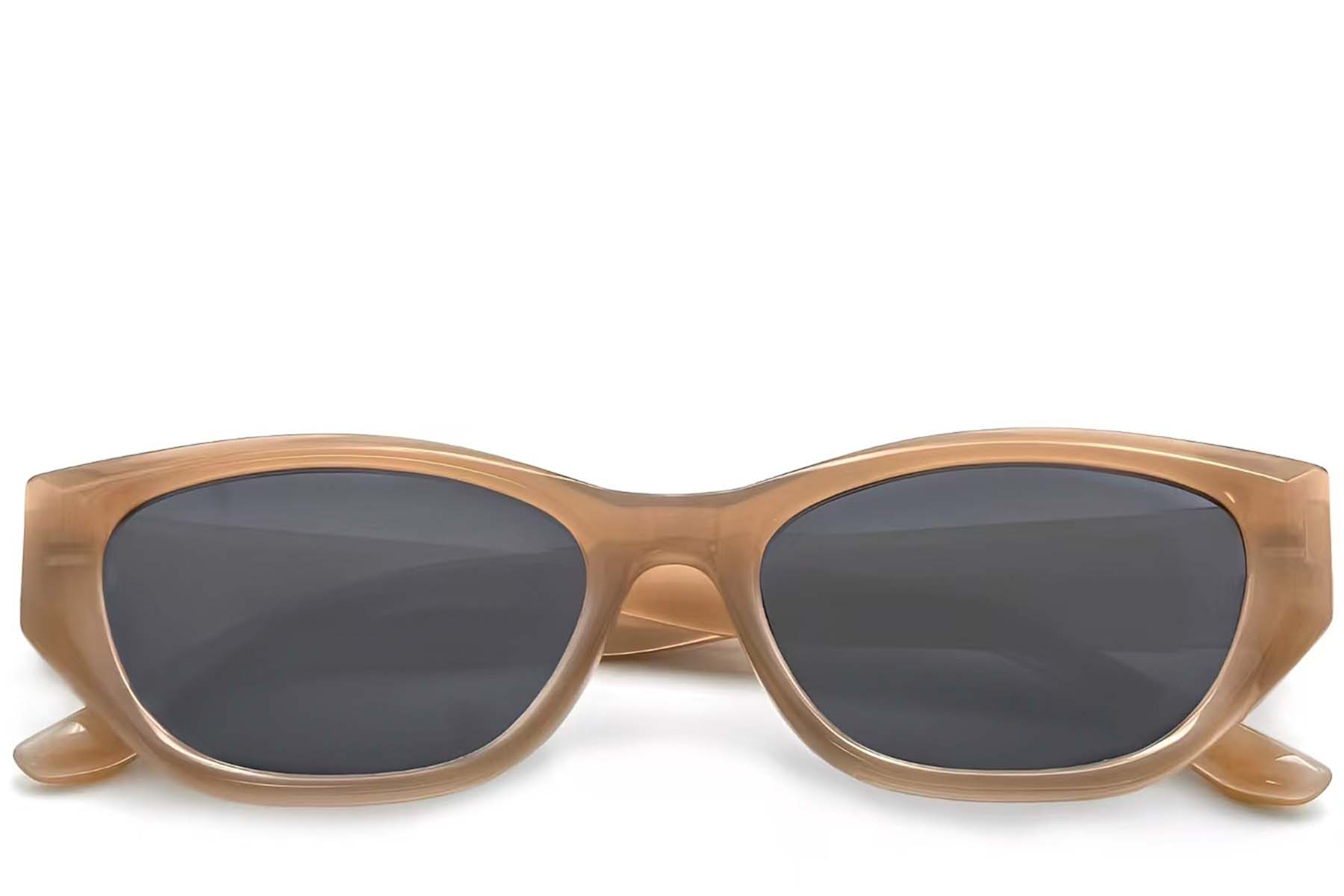 BS0824-0054_Yellow_Oval_TR90_Sunglasses_front