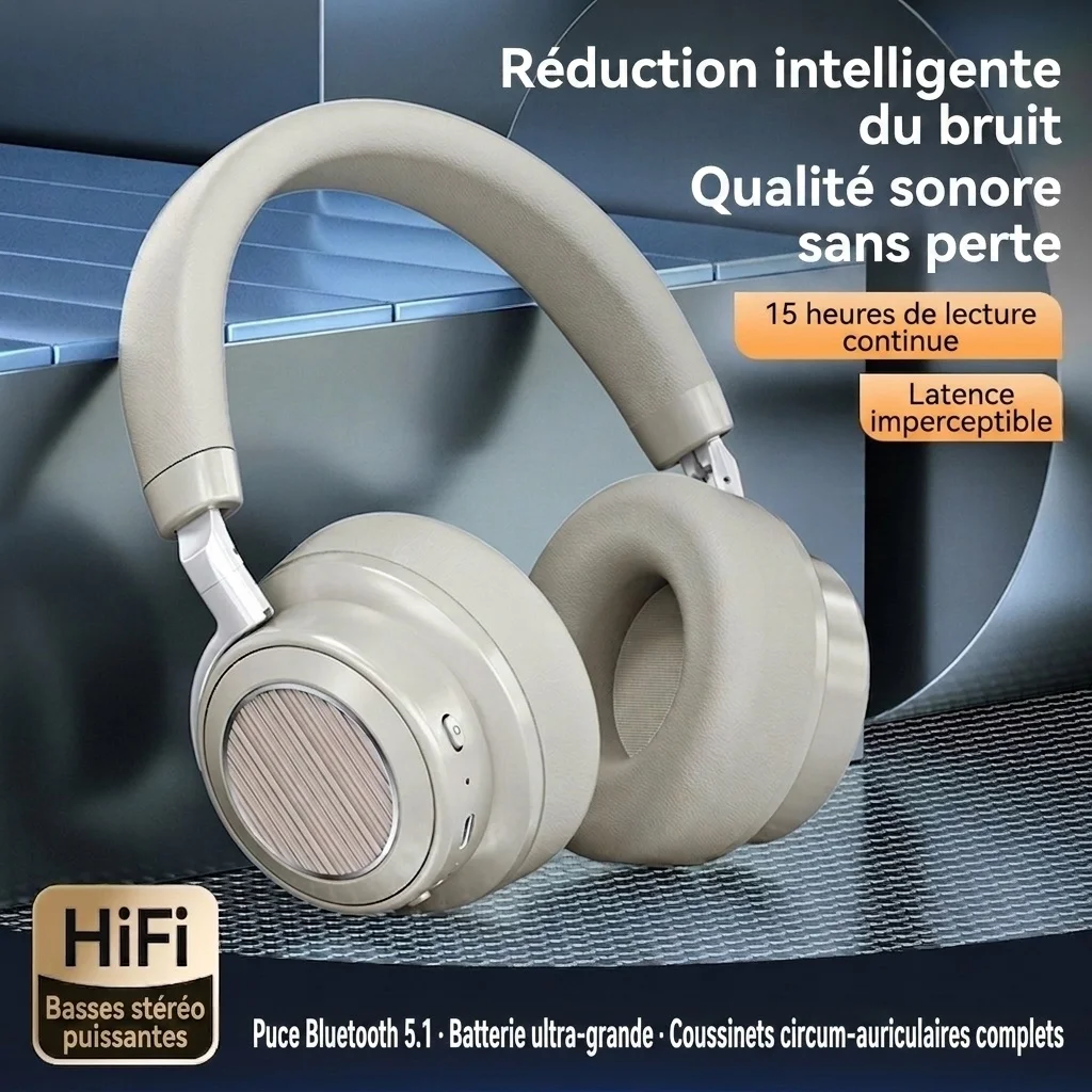 Casque sans fil à réduction de bruit - Bluetooth 6.0