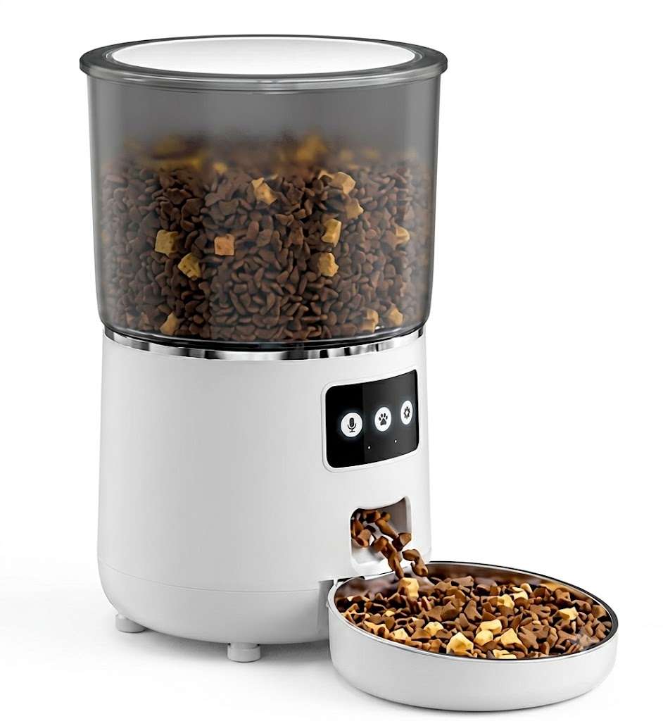 Smart WiFi Automatic Pet Feeder for Cats & Dogs - 4.5L - Round Shape Wi-Fi version