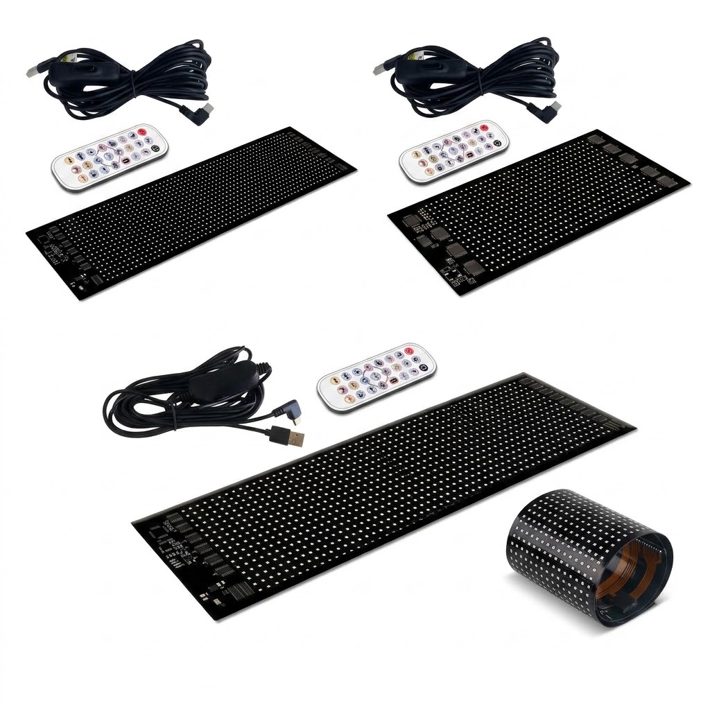 Smart LED Matrix Panel Voice Control Car Sign RGB Display