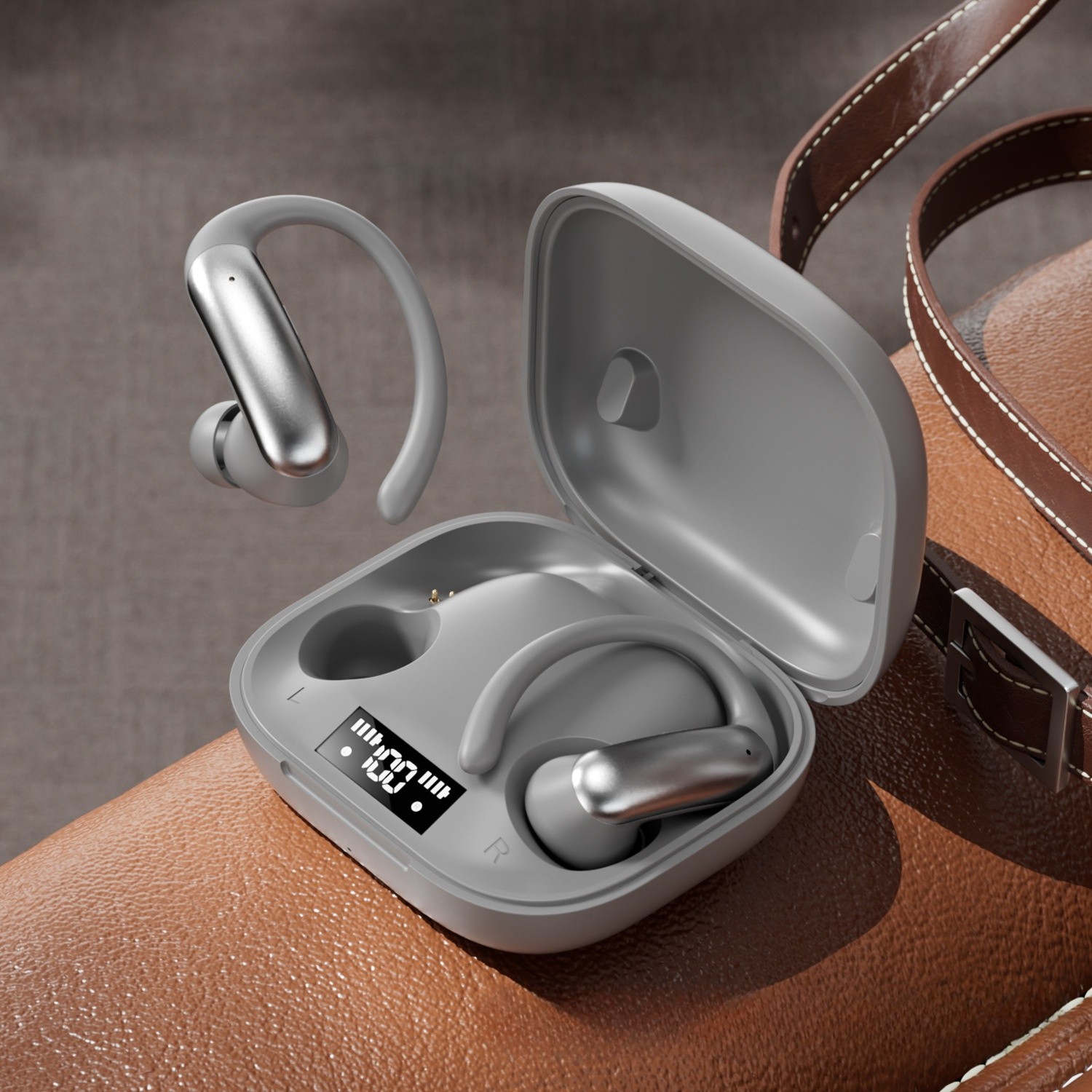 Wireless Air Conduction Earbuds with LED Charging Case Model#M144OWS