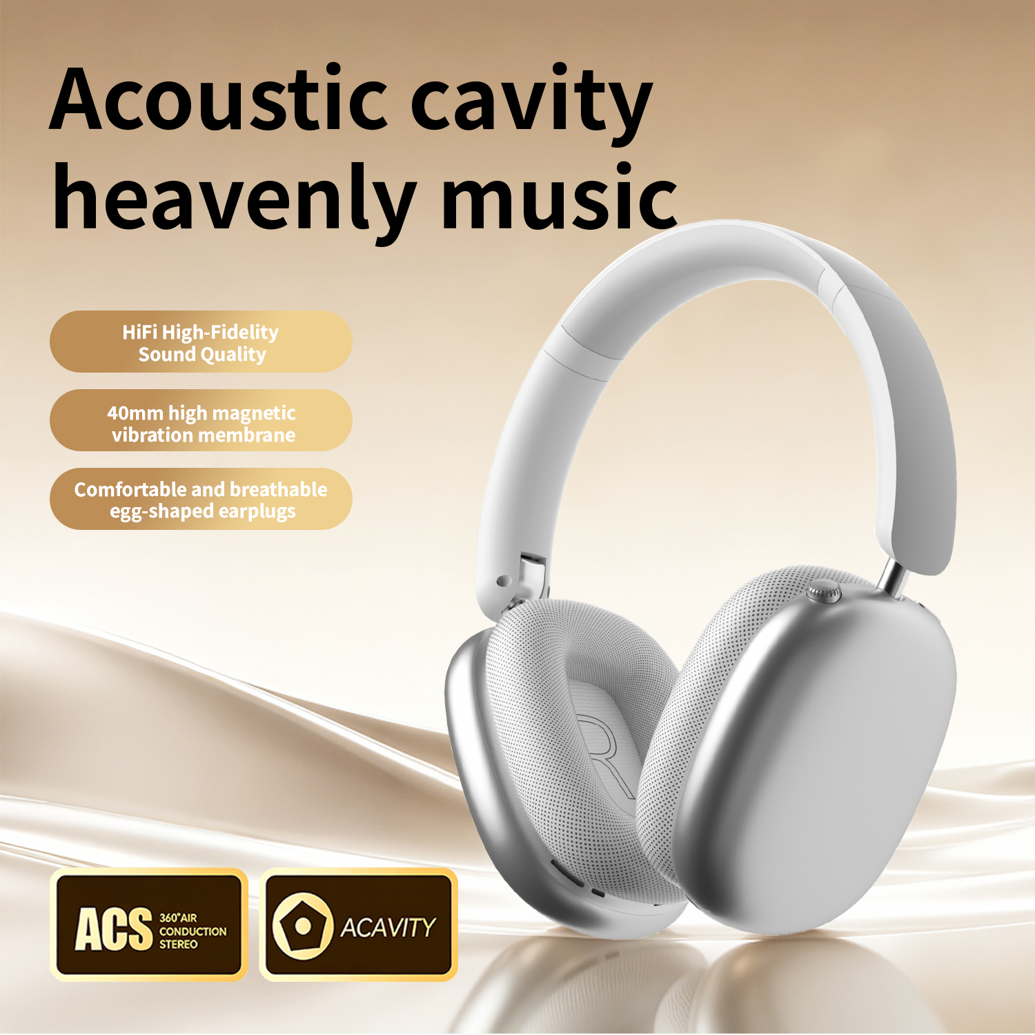 Smart Wireless Bluetooth Headphones - LK65