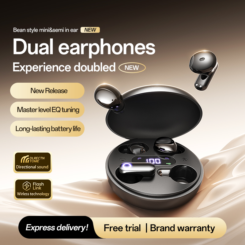 Mini Bean Wireless Earbuds - Dual Use Bluetooth Headphones Model#M166