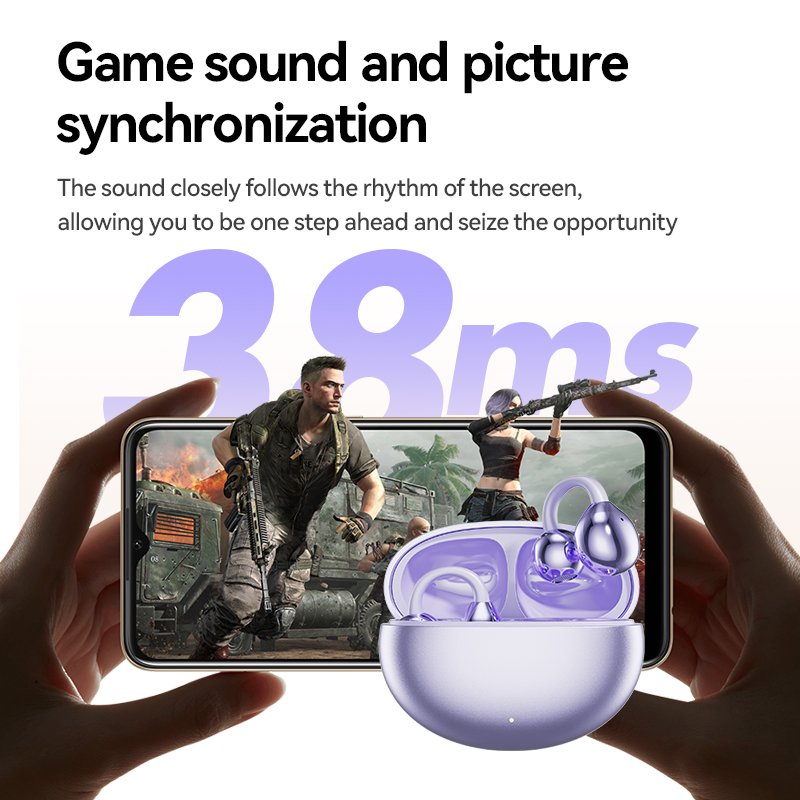 Open-Ear Wireless TWS Earbuds with AI HD Call & Bluetooth 5.4 Model#M91