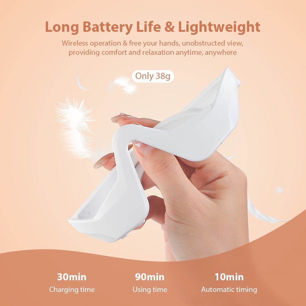 Red Light EMS Eye Massager for Dark Circles & Wrinkles