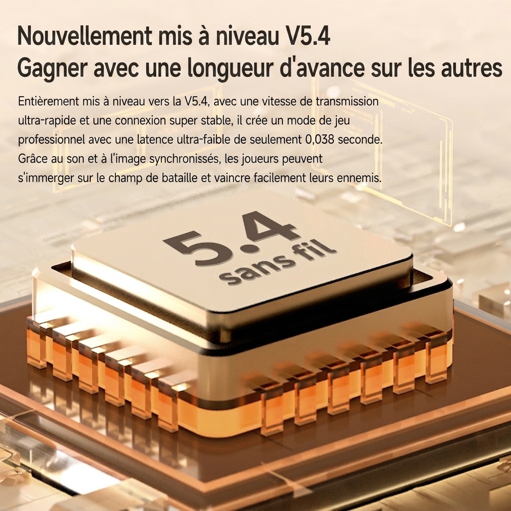 Casque sans fil Bluetooth 6.0 | Audio haute résolution et autonomie de 15 h