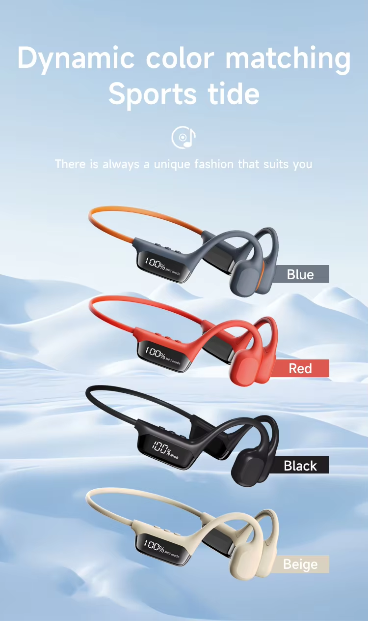 IPX8 Waterproof Bone Conduction Sports Headphones with 32GB MP3