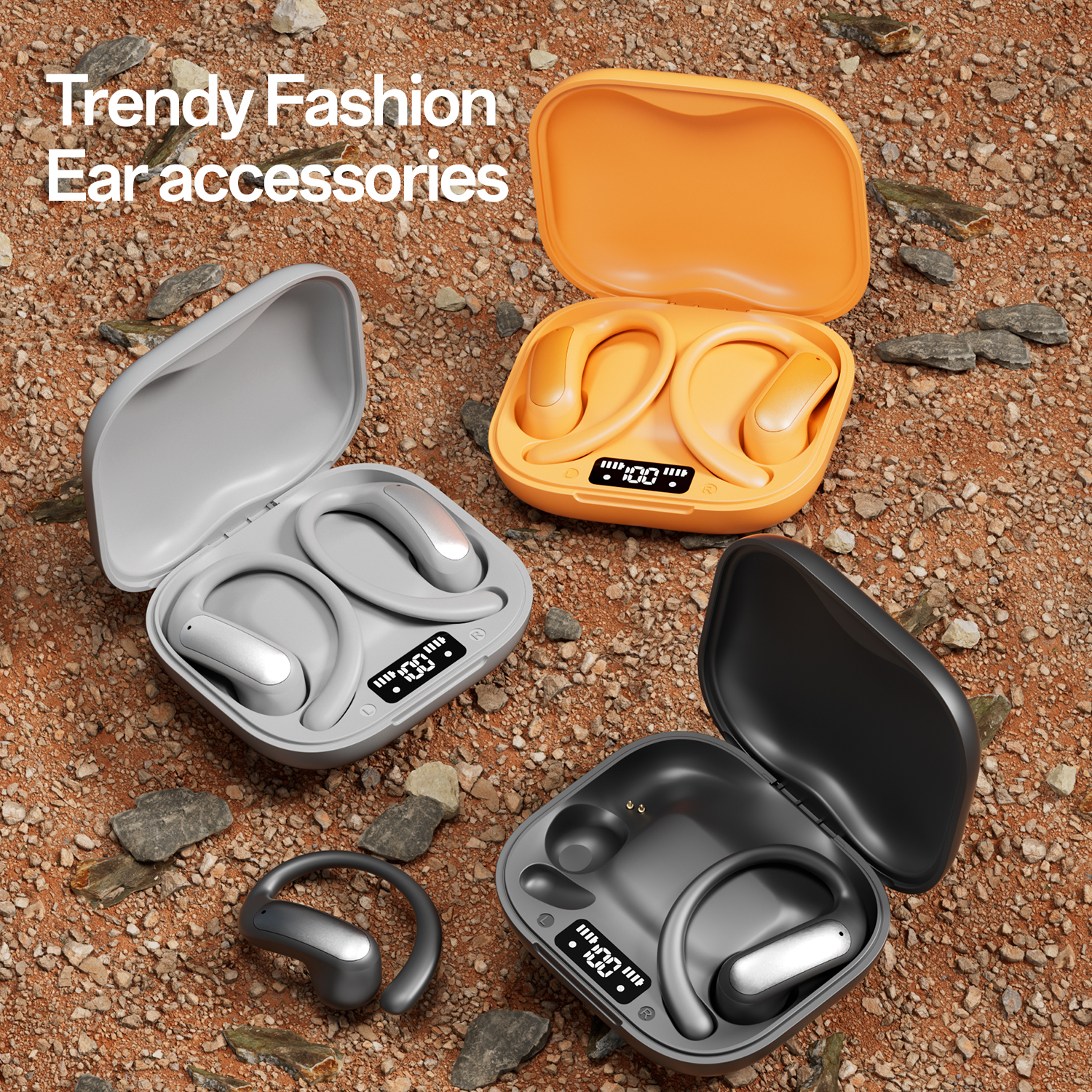 Earthsong Open-Ear Wireless Earbuds with Zero Latency Model#M140