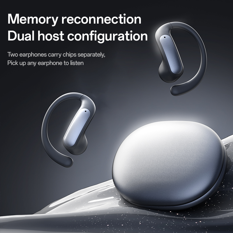 Open-Ear Wireless Bluetooth 5.4 Earbuds with LED Power Display Model#M134