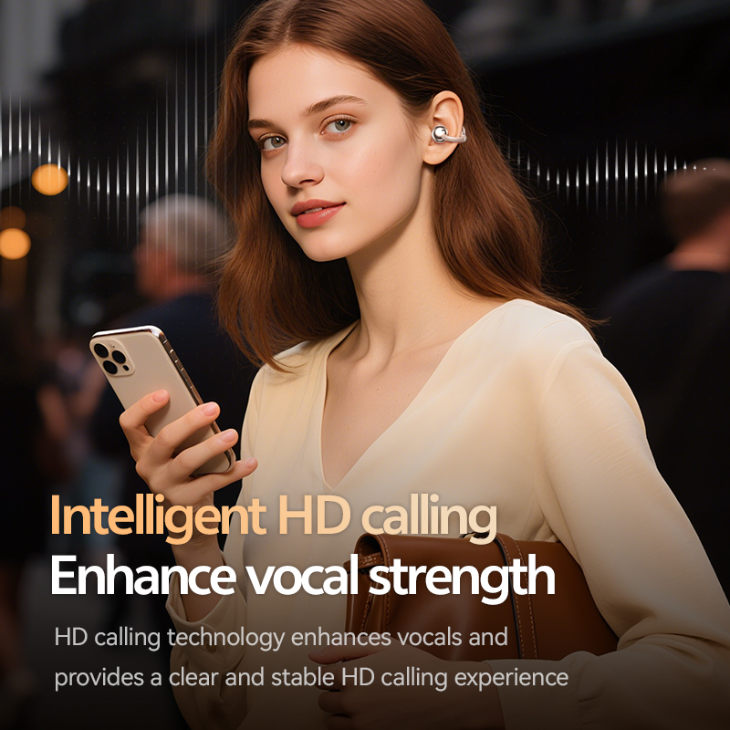 Écouteurs intra-auriculaires sans fil Bluetooth 5.4 à oreille ouverte avec son à 360° Modèle n° M110