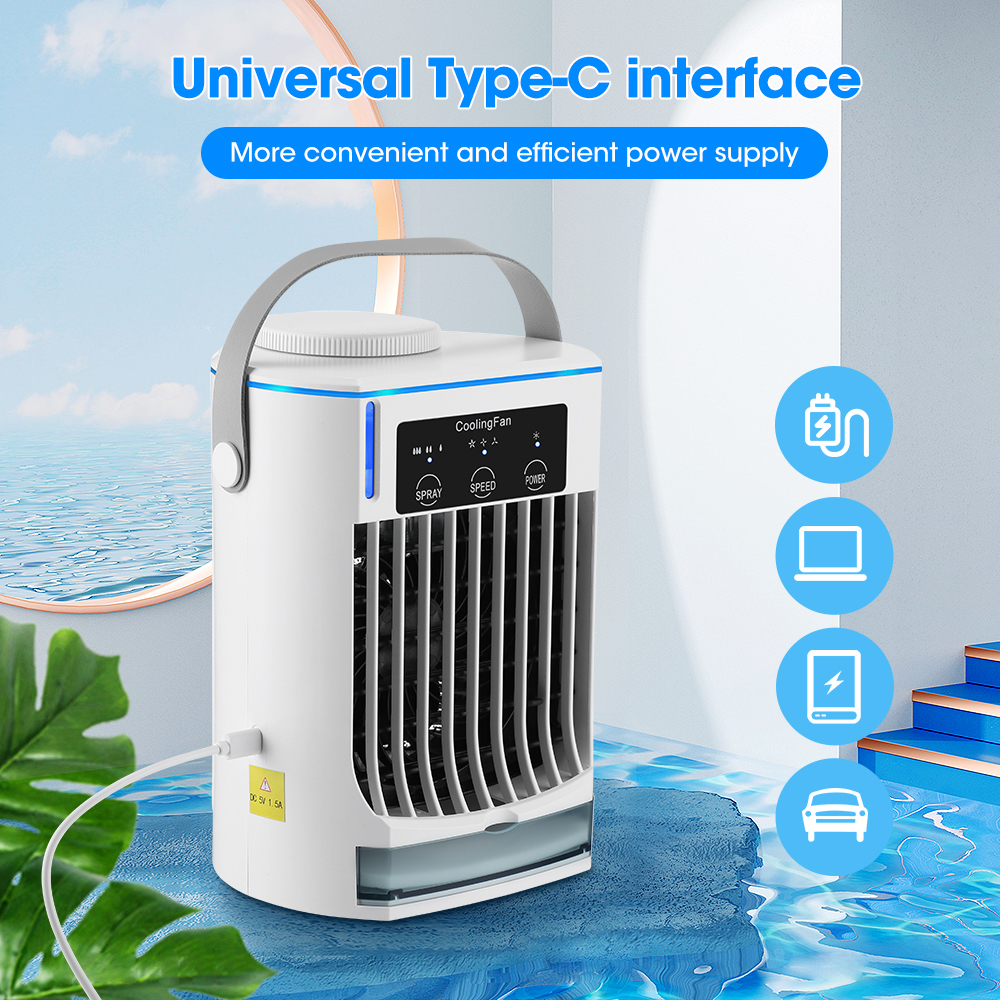 Tragbarer Mini-Tischventilator – USB-betriebener persönlicher Luftkühler