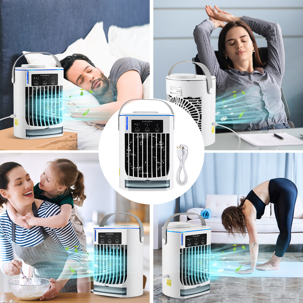Tragbarer Mini-Tischventilator – USB-betriebener persönlicher Luftkühler
