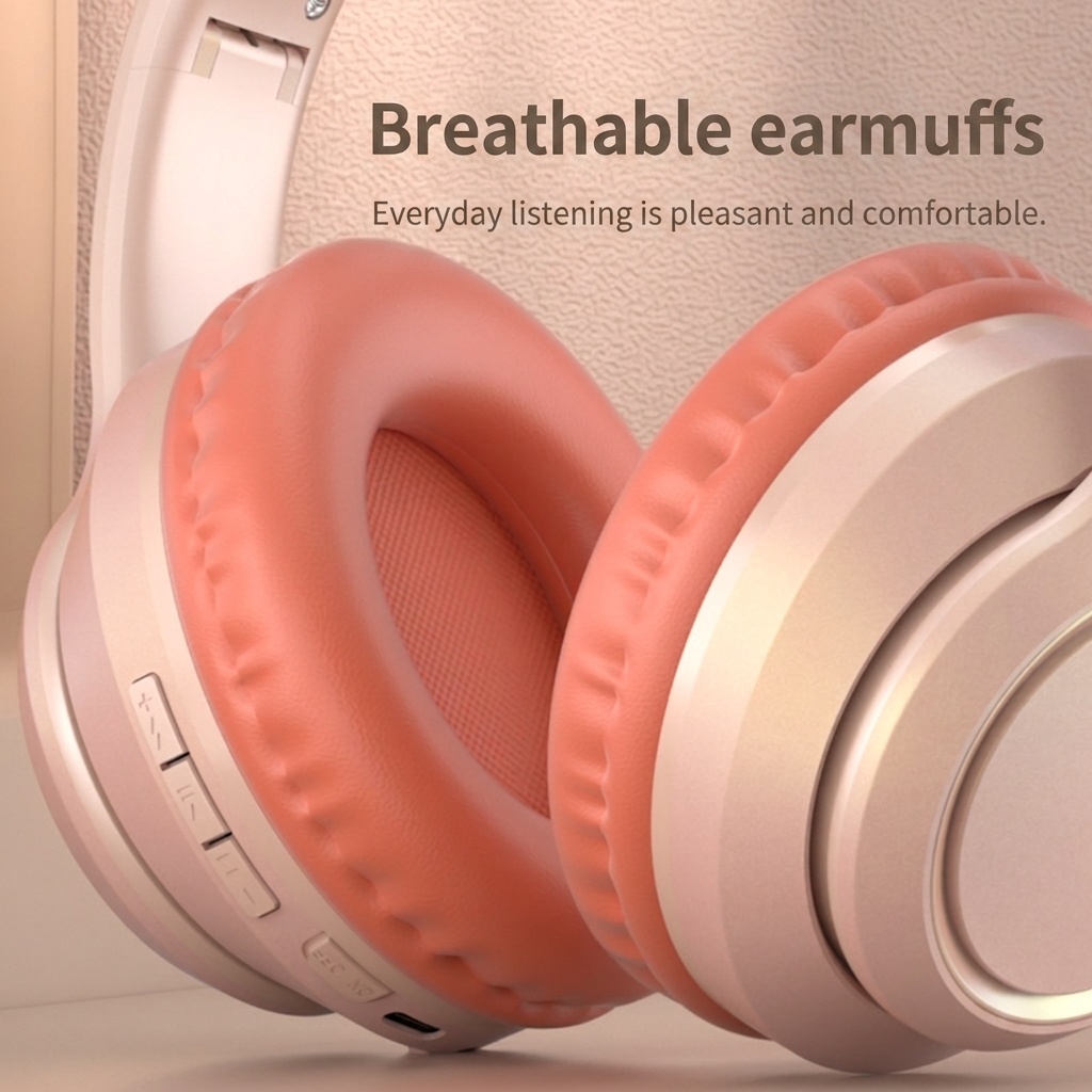 Wireless Over-Ear Foldable Bluetooth Headphones & Smart Watch Companion - LK055