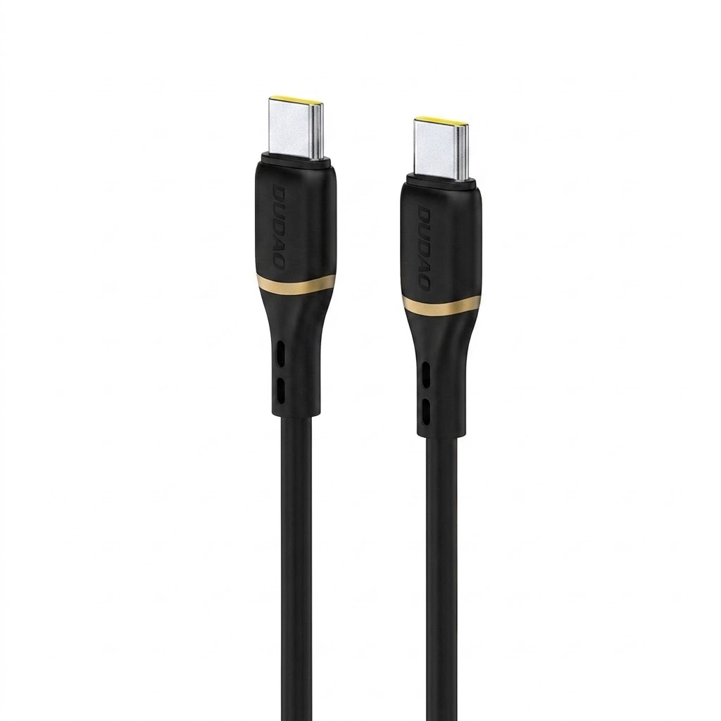 100W PD Fast Charge Braided USB-C to Lightning Data Cable, 480Mbps Transfer, 23cm, Black
