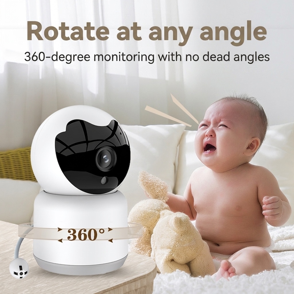 2K WiFi Baby Monitor with Tuya APP - Pan/Tilt 355° #19250001