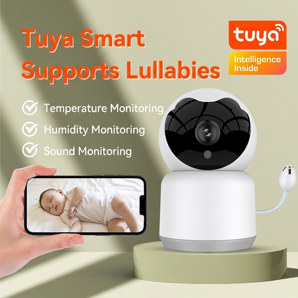 2K WiFi Baby Monitor with Tuya APP - Pan/Tilt 355° #19250001