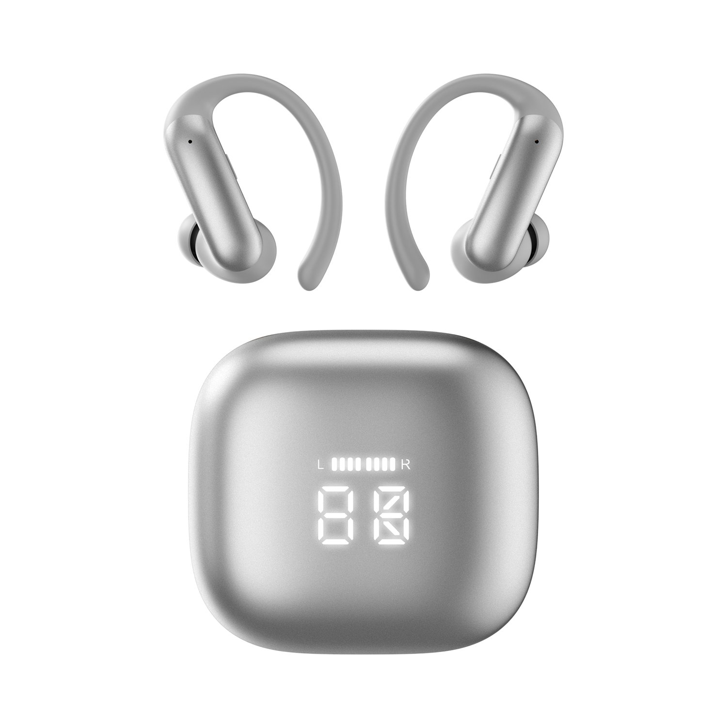 2-in-1 Wireless Earbuds with Built-in LED Makeup Mirror Case Model#M165