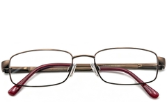 BS2012-0427_Brown_Rectangular_Metal_Glasses_front