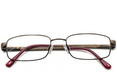 BS2012-0427_Brown_Rectangular_Metal_Glasses_front