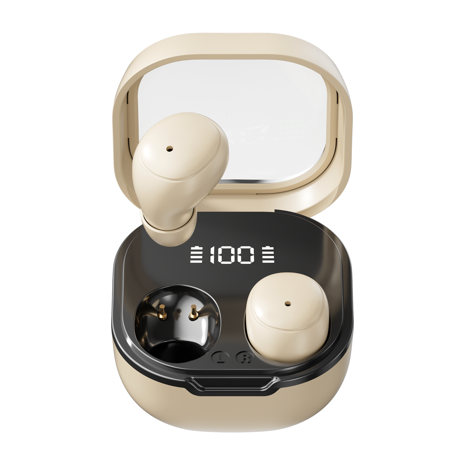 V6.0 Hi-Fi Wireless Earbuds with LED Battery Display Model#M125