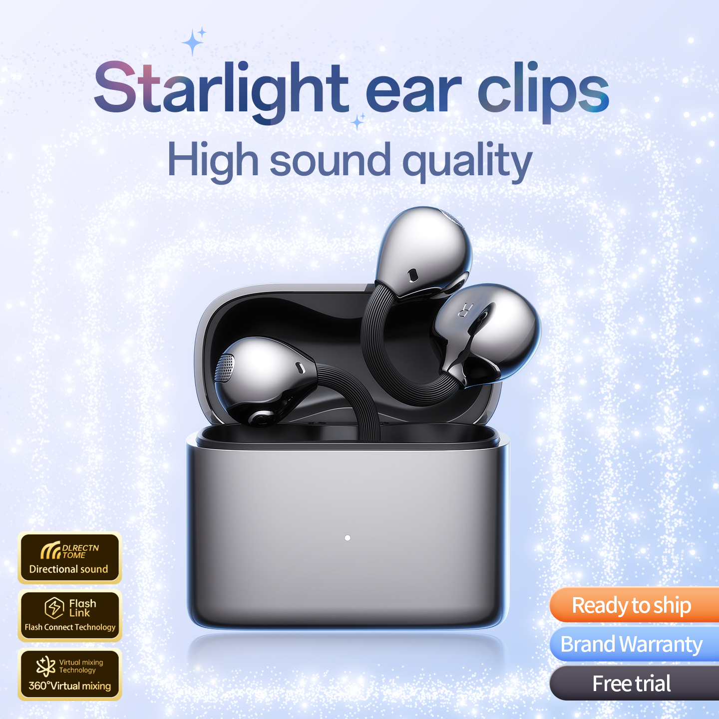 M173 AirGlip Wireless Open-Ear Earbuds - 42H Battery Life Model#M173