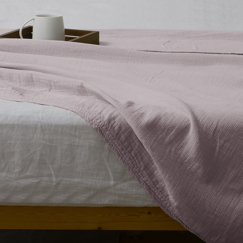 Thickened Lyocell Cotton Linen Blend Machine Washable Breathable Soft Throw Blanket