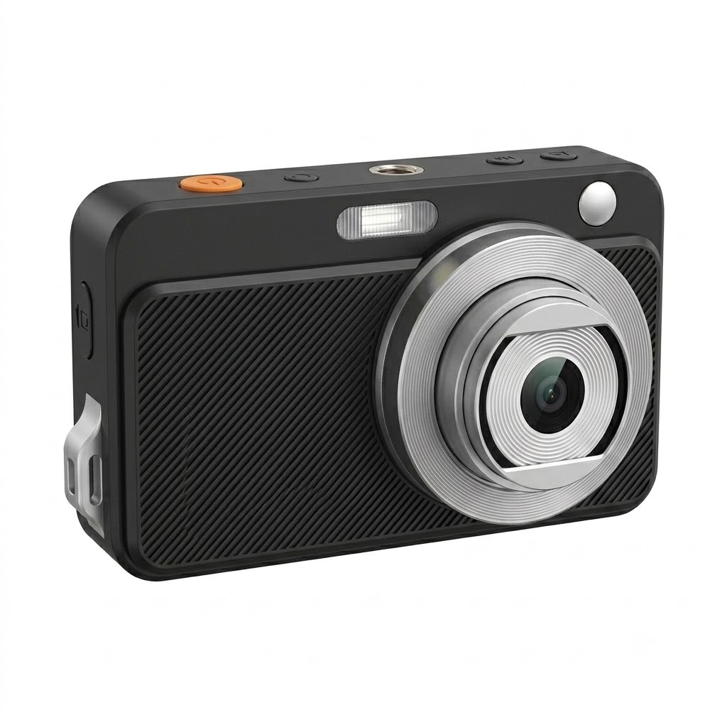 Cámara digital 4K de 50 MP con zoom 16X, cámara compacta para vlogging, pantalla de 2,88 pulgadas, enfoque automático y estabilización electrónica de imagen.