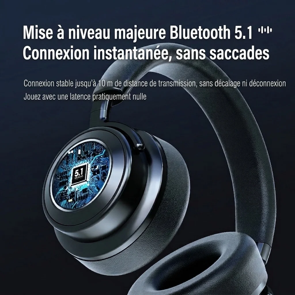 Casque sans fil à réduction de bruit - Bluetooth 6.0