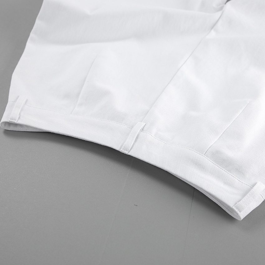 Jean blanc taille haute à jambes larges - Coupe décontractée en denim