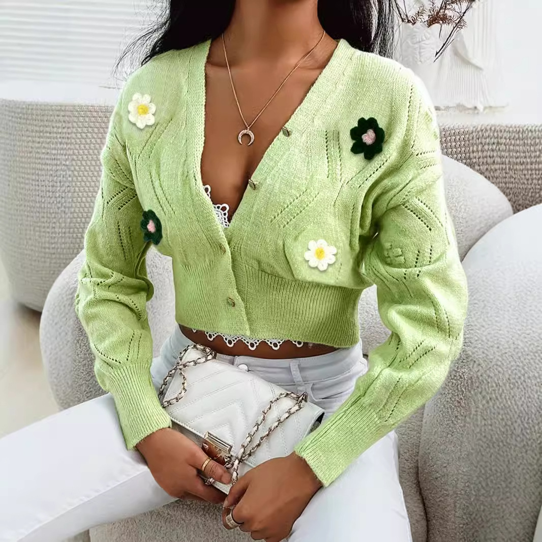 Cable Knit Cardigan Sweater Long Sleeve Open Front Knitwear Outerwear Autumn Winter