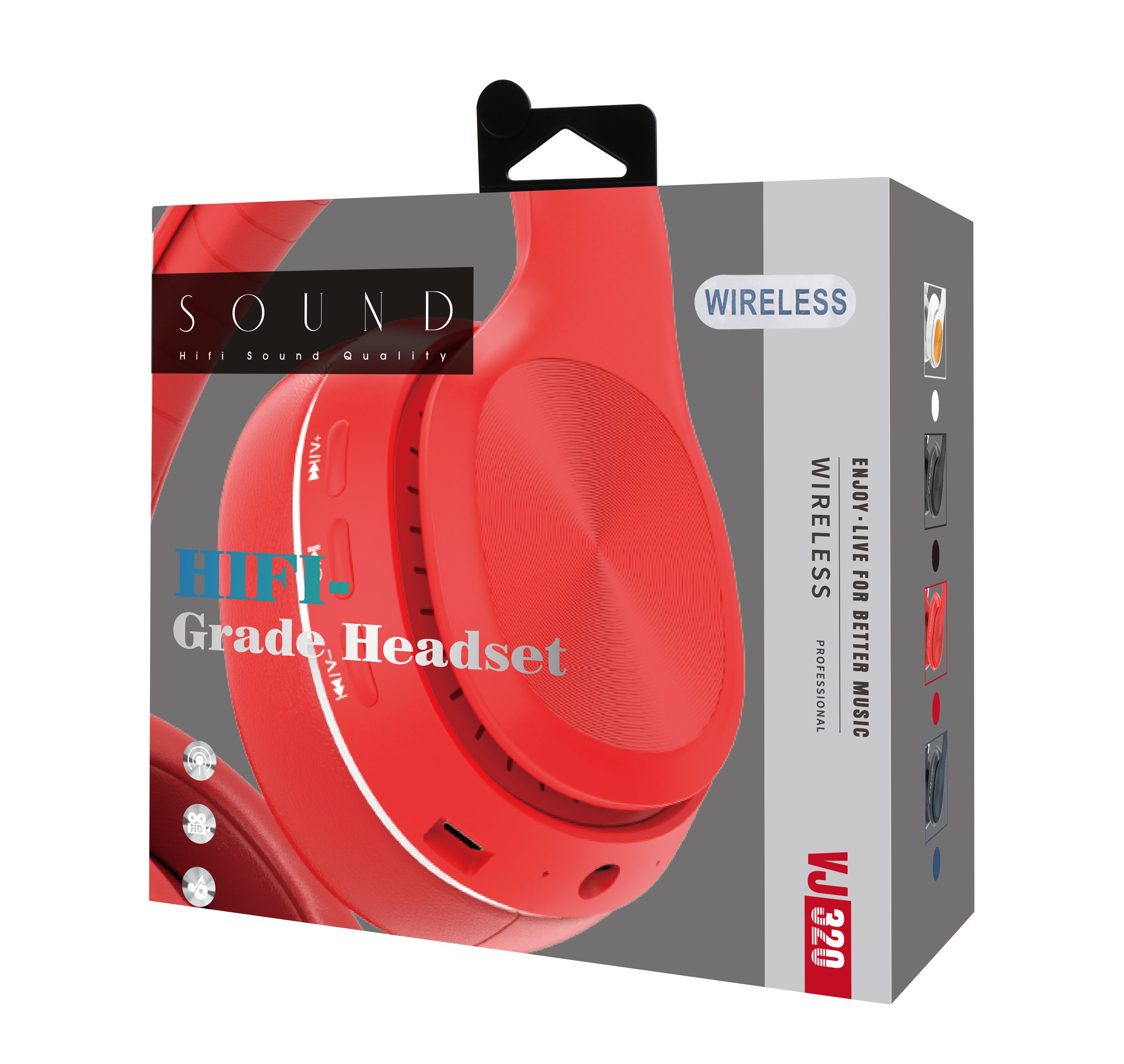 Wireless Bluetooth Headphones with 8D Surround Sound