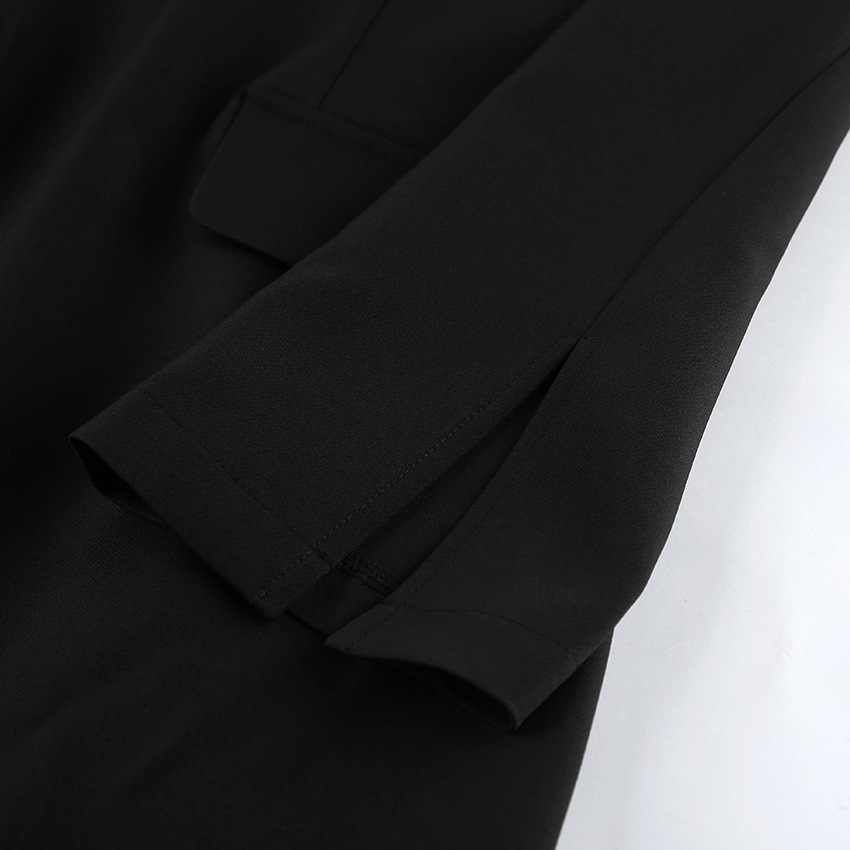 Robe blazer élégante à col montant - Coupe ajustée