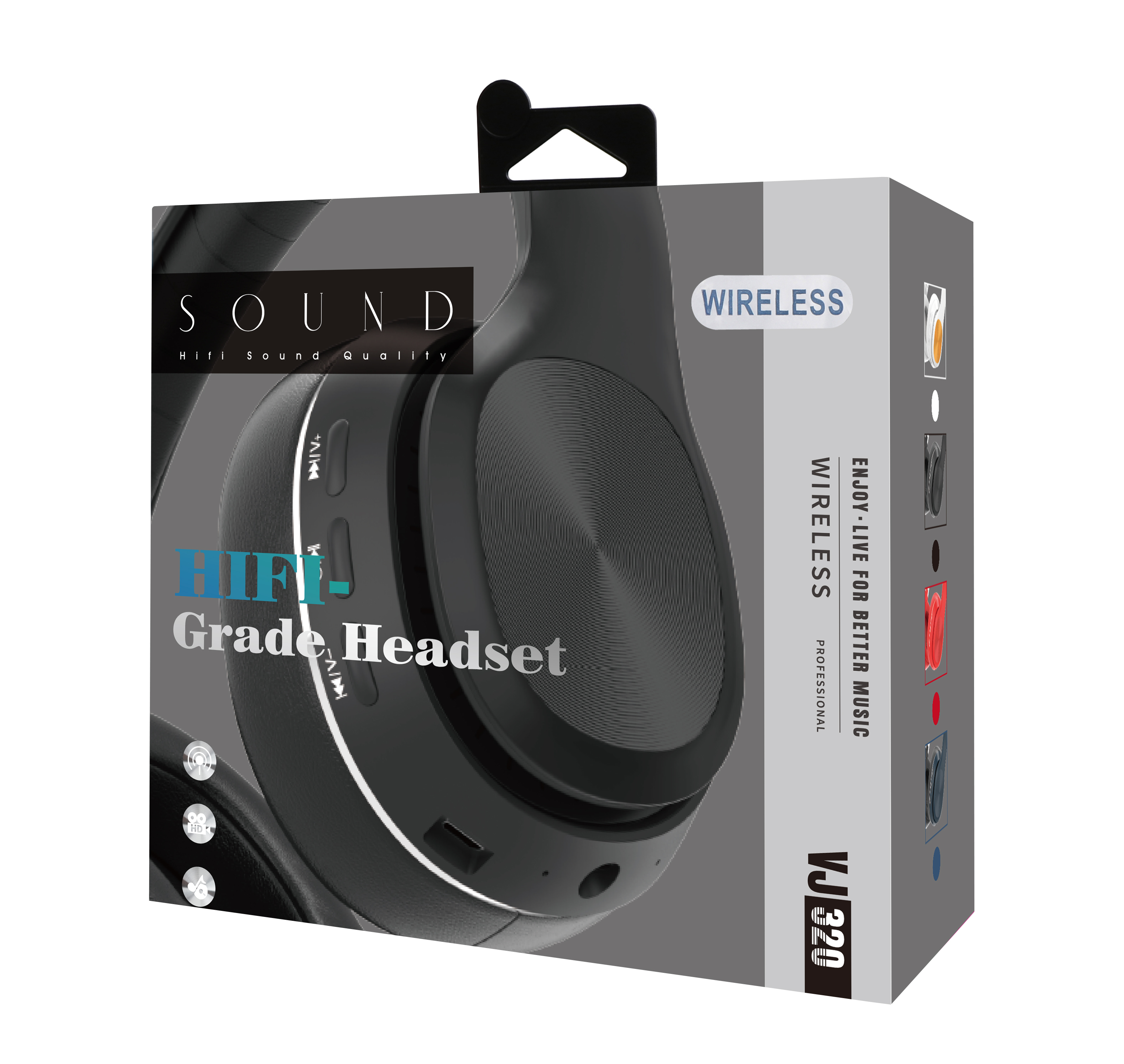 Wireless Bluetooth Headphones with 8D Surround Sound