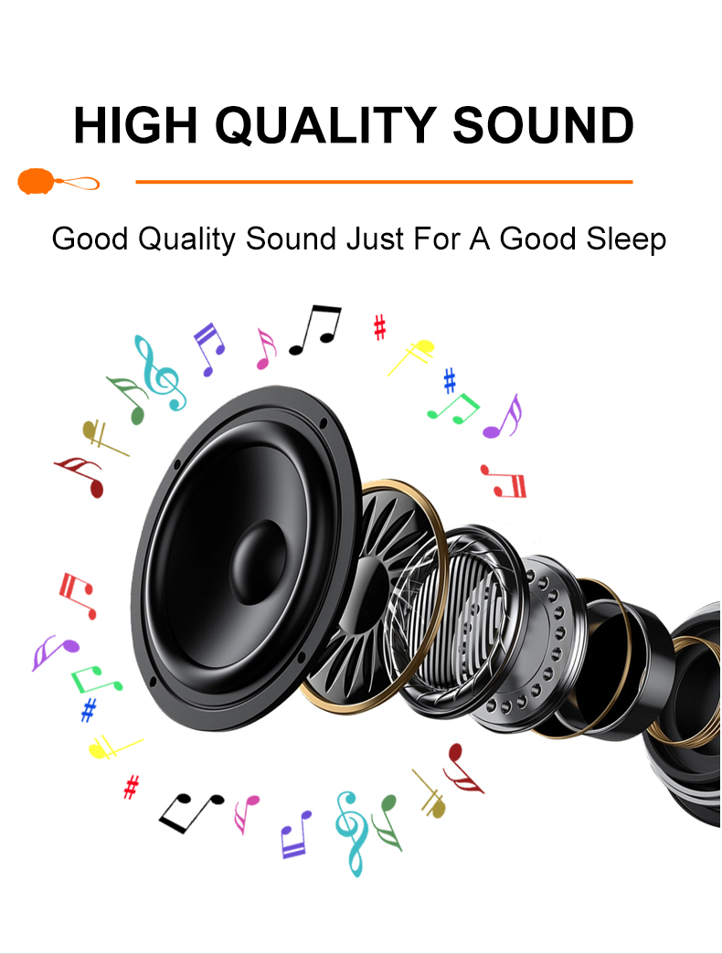 Portable White Noise Bluetooth Speaker with Sleep Aid Light