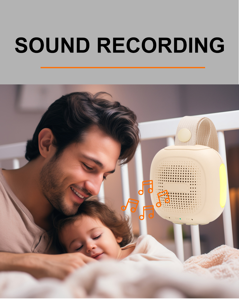 Portable White Noise Bluetooth Speaker with Night Light & Timer