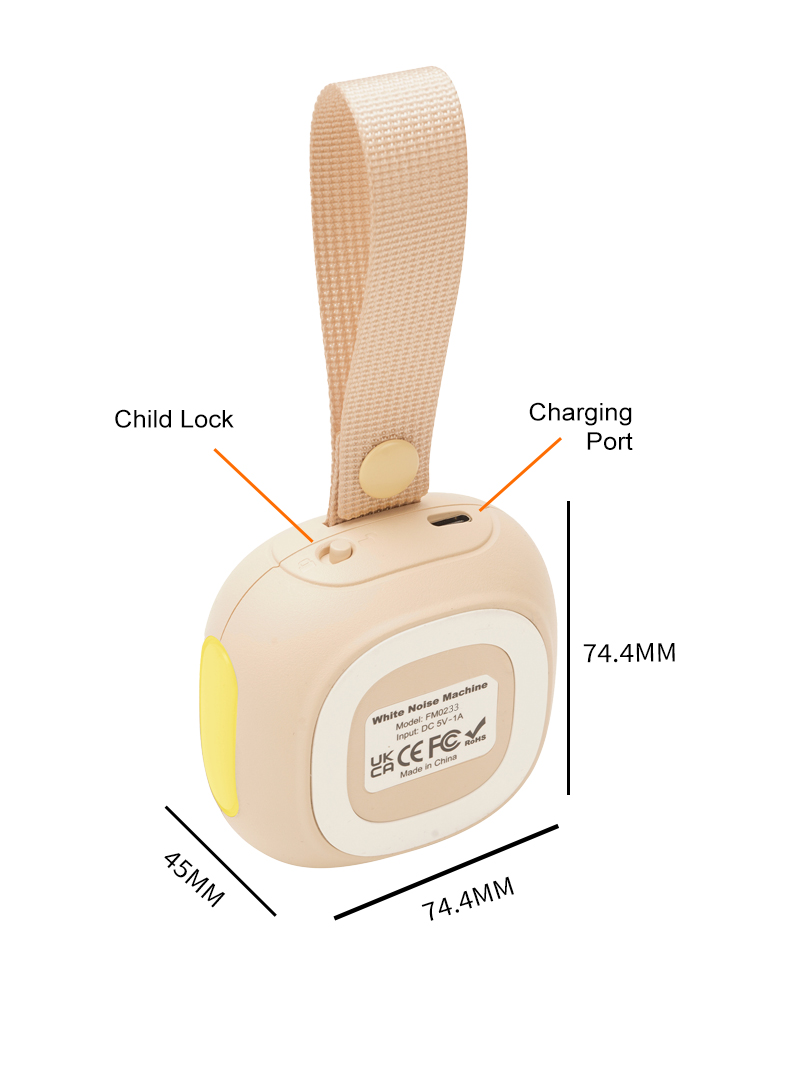 Portable White Noise Bluetooth Speaker with Night Light & Timer