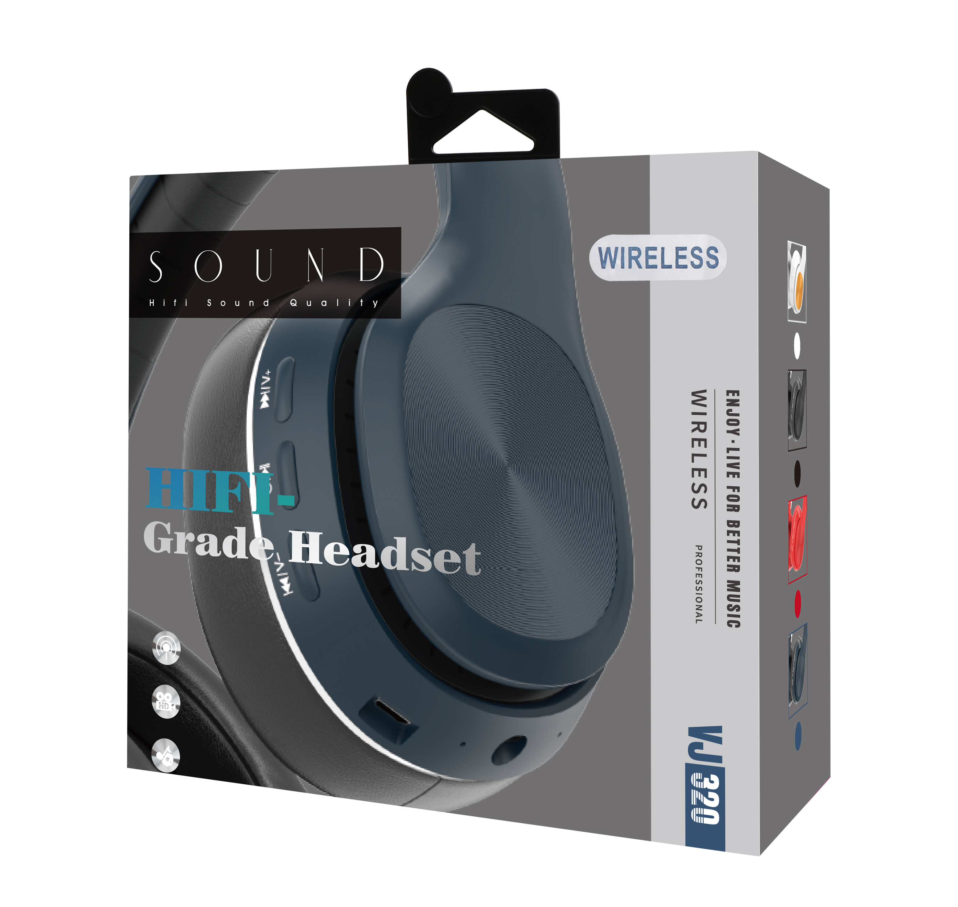 Wireless Bluetooth Headphones with 8D Surround Sound