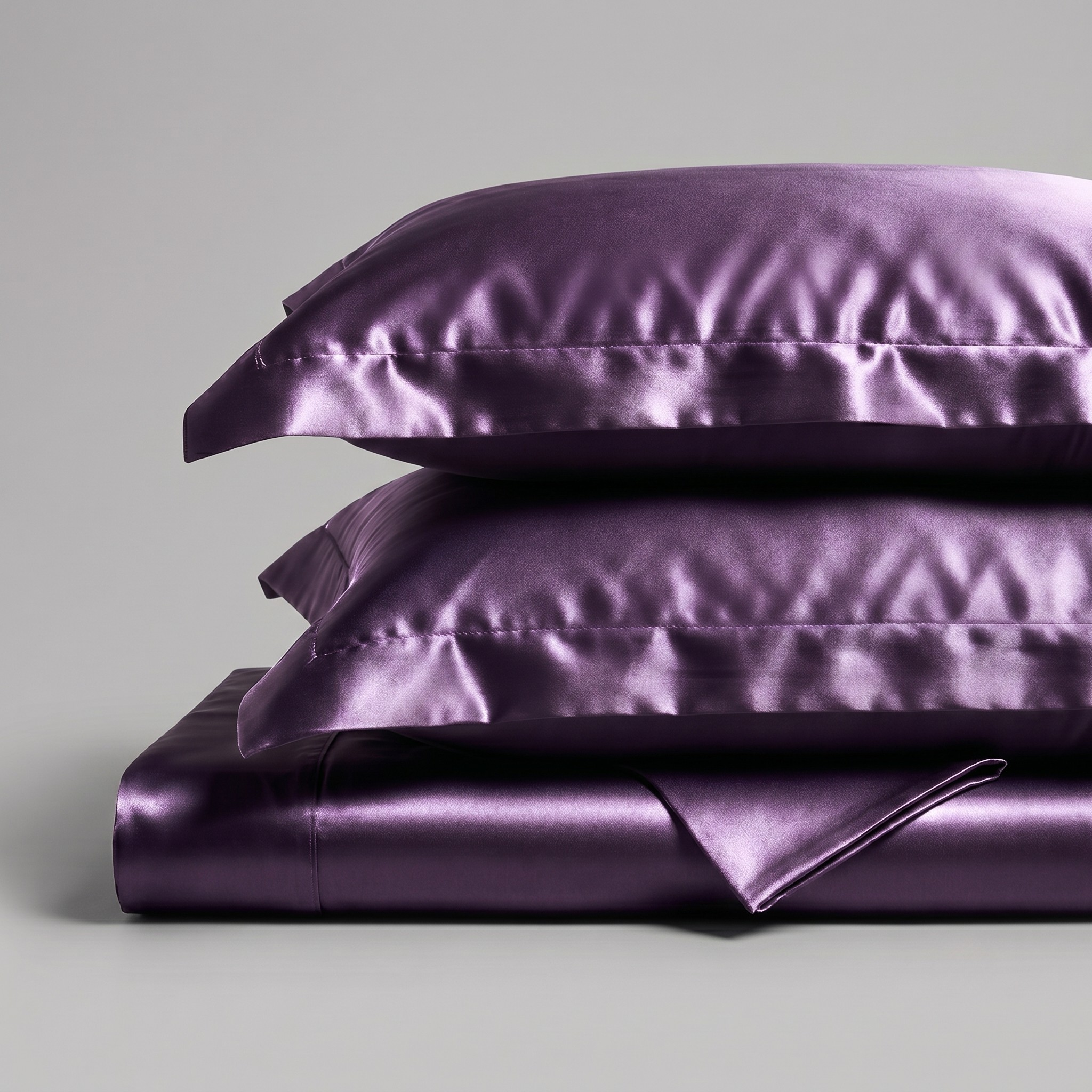 Luxury Mulberry Silk 3-Piece Bedding - Premium Soft Satin Duvet Cover & Pillowcase Set