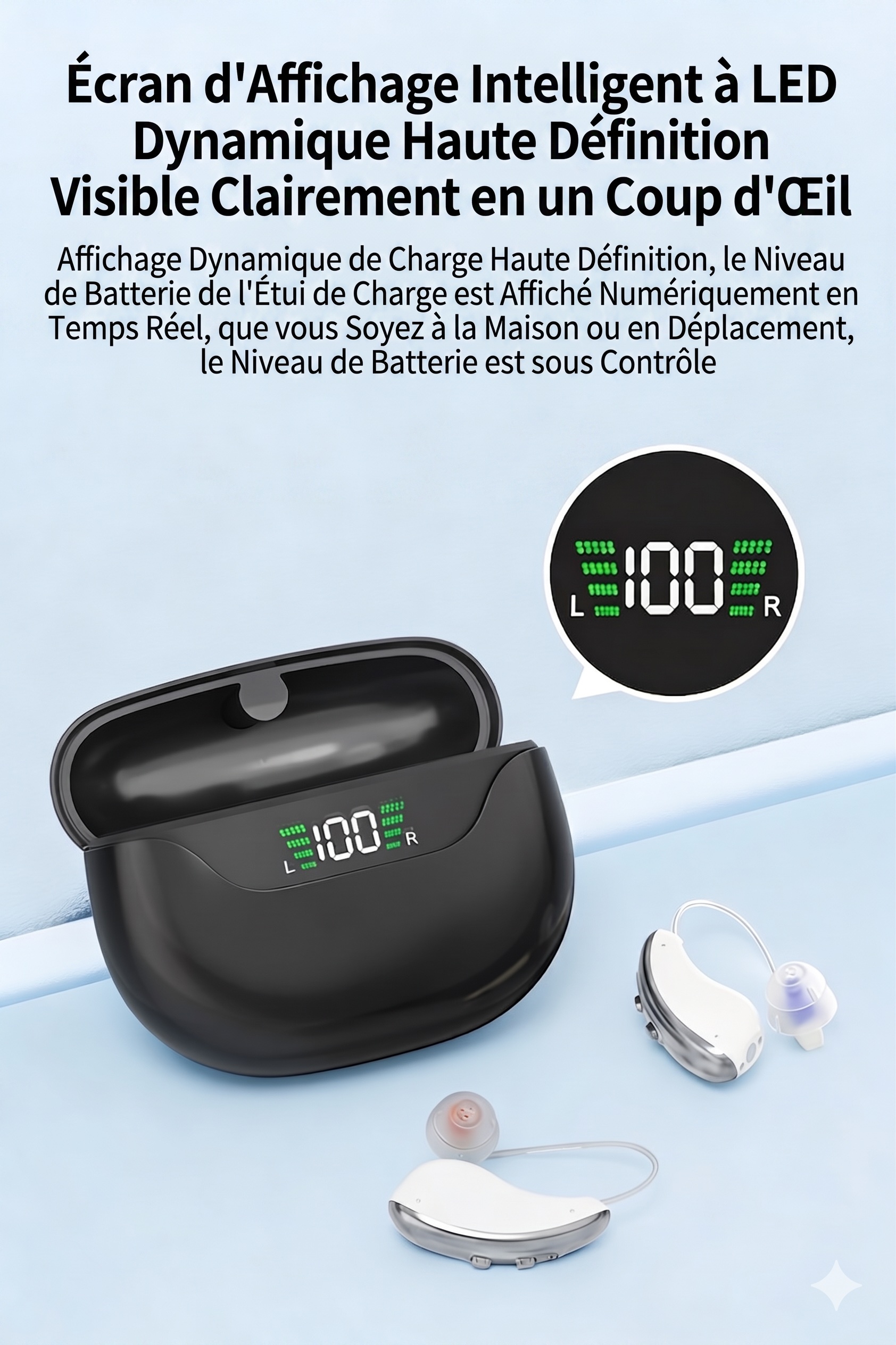 GM-323 P3 16-Channel UV Sterilizing Rechargeable Hearing Aids #26240003