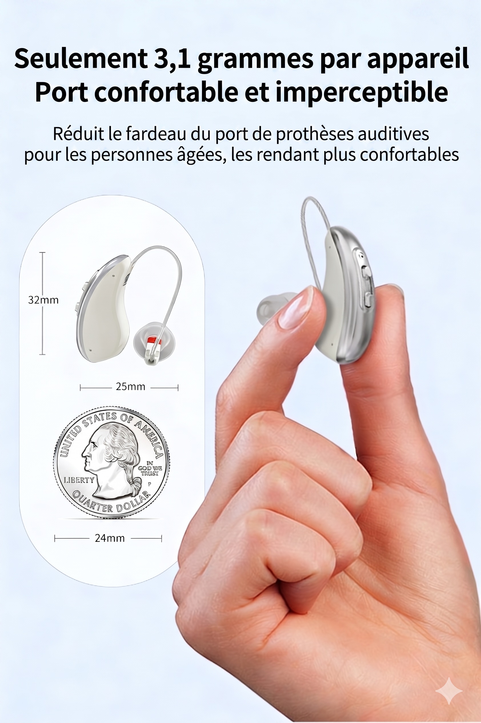 GM-323 P3 16-Channel UV Sterilizing Rechargeable Hearing Aids #26240003